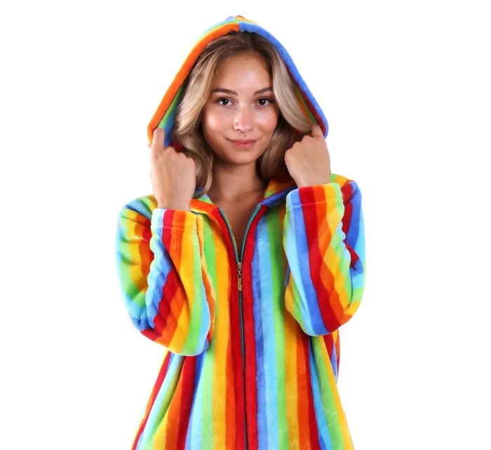 Dámsky župan 3656 Capri s kapucňou a zipsom - Vestis Dámsky župan 3656 Capri s kapucňou a zipsom - Vestis