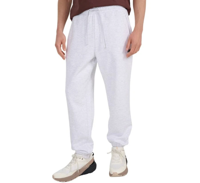 Pánske nohavice 4F CAS M1140 cool light grey melange 4FWMM00TTROM1140 27M