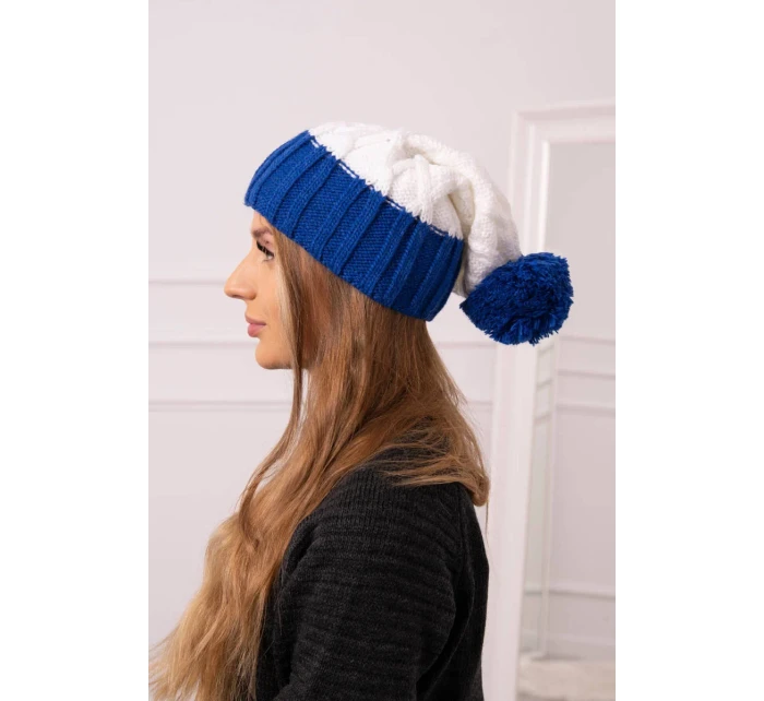 Milano fleecová čiapka K203 ecru+chabra Milano fleecová čiapka K203 ecru+chabra