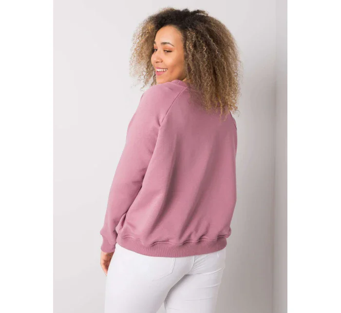 Mikina RV BL 6326.02X tmavo ružová