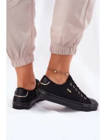 Dámske plátenné tenisky Big Star - čierne Dámske plátenné tenisky Big Star - čierne