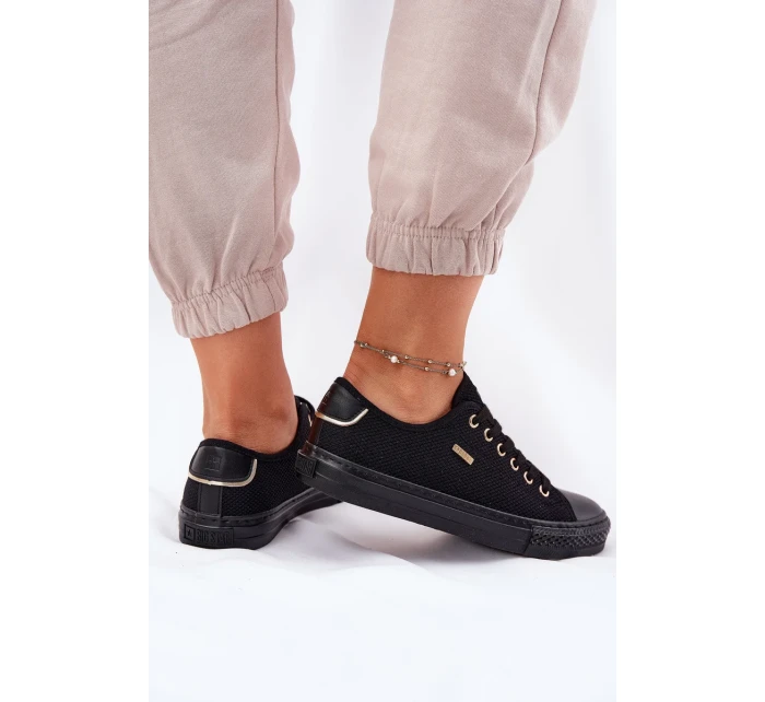 Dámske plátenné tenisky Big Star - čierne Dámske plátenné tenisky Big Star - čierne