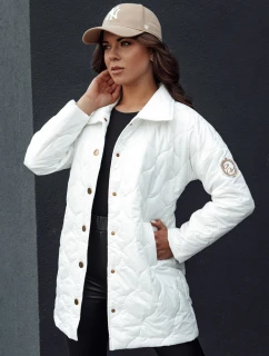 Dámská přechodná prošívaná bunda ecru Dstreet model 21979747 - FashionStreet