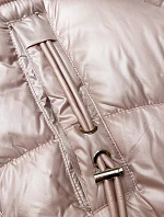 Jednoduchá dámska zimná bunda s ozdobnými vreckami S'west pearl pink (B8259-51) Jednoduchá dámska zimná bunda s ozdobnými vreckami S'west pearl pink (B8259-51)