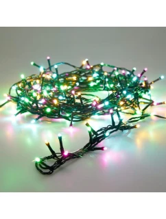 VIANOČNÝ STROMČEK SVETELNÁ REŤAZ 120LED ČASOVAČ VIACFAREBNÝ MAKARÓN