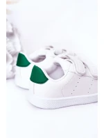 Dziecięce Tenisówki Na Rzepy Biało-Zielone California Dziecięce Tenisówki Na Rzepy Biało-Zielone California