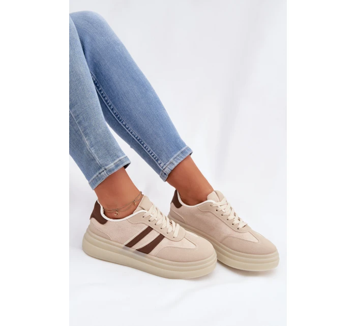 Dámské tenisky na platformě Béžové Galleria