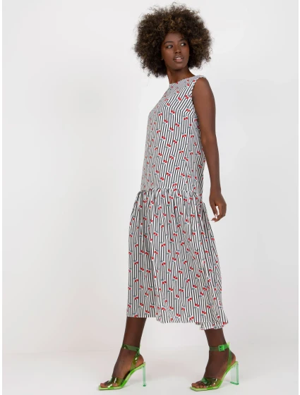 Šaty LK SK 506986 1.89 biela a čierna Šaty LK SK 506986 1.89 biela a čierna