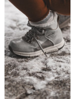 Detské zateplené topánky so zipsom Big Star KK374178 Silver
