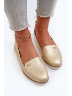 Dámske ploché mokasíny Gold Enzla Dámske ploché mokasíny Gold Enzla