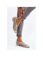 Dámske baleríny 2883/004 Ecru - ZAZOO