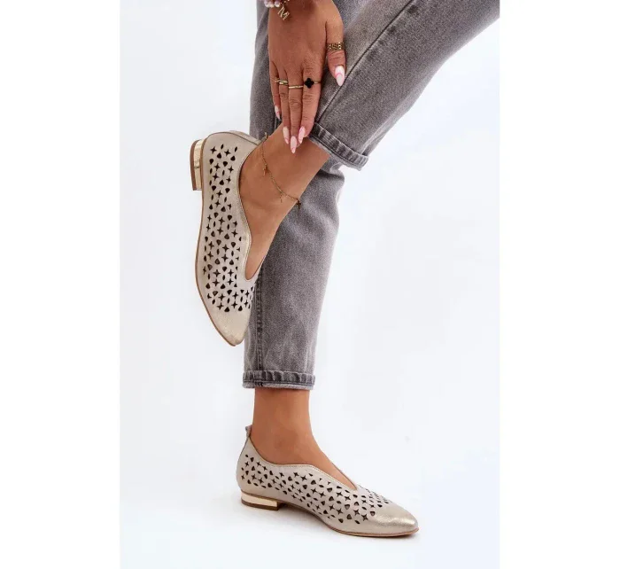 Dámske baleríny 2883/004 Ecru - ZAZOO