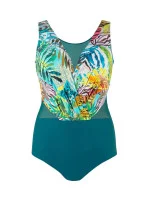 Dámské jednodílné plavky 4 zelené  model 21173161 - Self