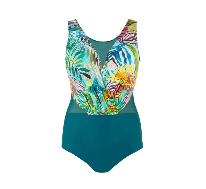 Dámské jednodílné plavky 4 zelené  model 21173161 - Self