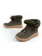 Dámska členková obuv F30232 1020 400Tmavo zelená s hnedou - Scholl