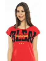 Dámská noční košile s krátkým rukávem model 15254864 - Vienetta Dámská noční košile s krátkým rukávem model 15254864 - Vienetta