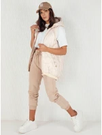 Dámská prošívaná vesta bílá Dstreet model 21972286 - FashionStreet Dámská prošívaná vesta bílá Dstreet model 21972286 - FashionStreet
