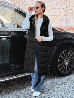 Dámská dlouhá prošívaná vesta černá Dstreet model 21993362 - FashionStreet