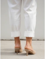 Dámské semišové žabky béžové Dstreet model 21996238 - FashionStreet