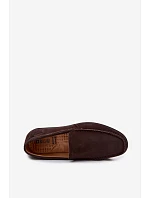 Pánské mokasiny z přírodního semiše Big Star model 22064020 Čokoládové - Big Star Shoes