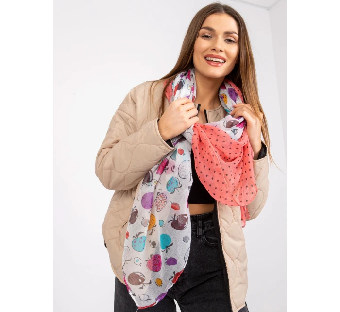 Šál-AT-CH-1801-korálovo červená