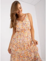 Dámské šaty EM SK model 17507067 jasně oranžové - FPrice Dámské šaty EM SK model 17507067 jasně oranžové - FPrice