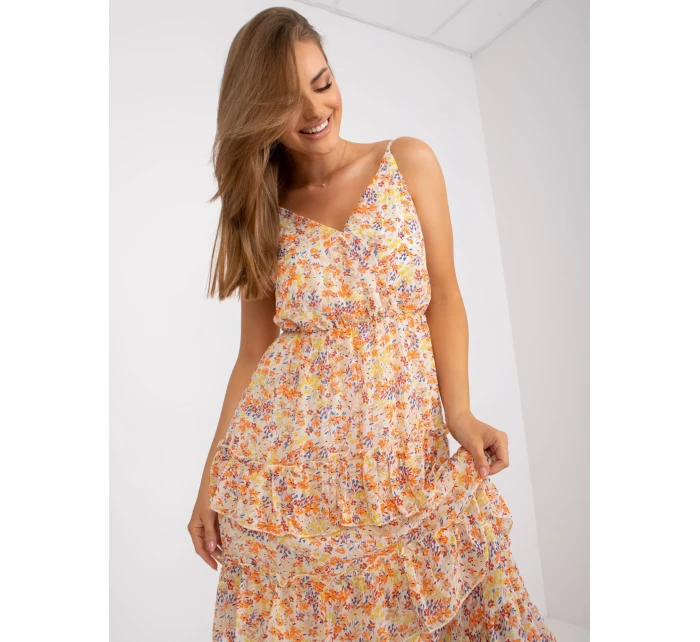 Dámské šaty EM SK model 17507067 jasně oranžové - FPrice Dámské šaty EM SK model 17507067 jasně oranžové - FPrice