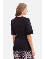 model 21379922 Pletený top s peplum černý - BeWear