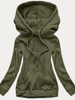 Dámská mikina v barvě khaki model 22395588 - J.STYLE