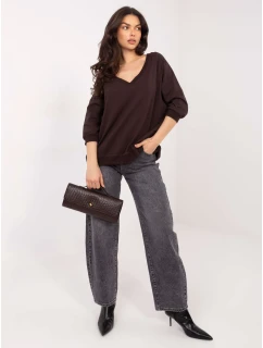 Blúzka RV BL 5676.09 tmavohnedá