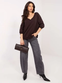 Blúzka RV BL 5676.09 tmavohnedá