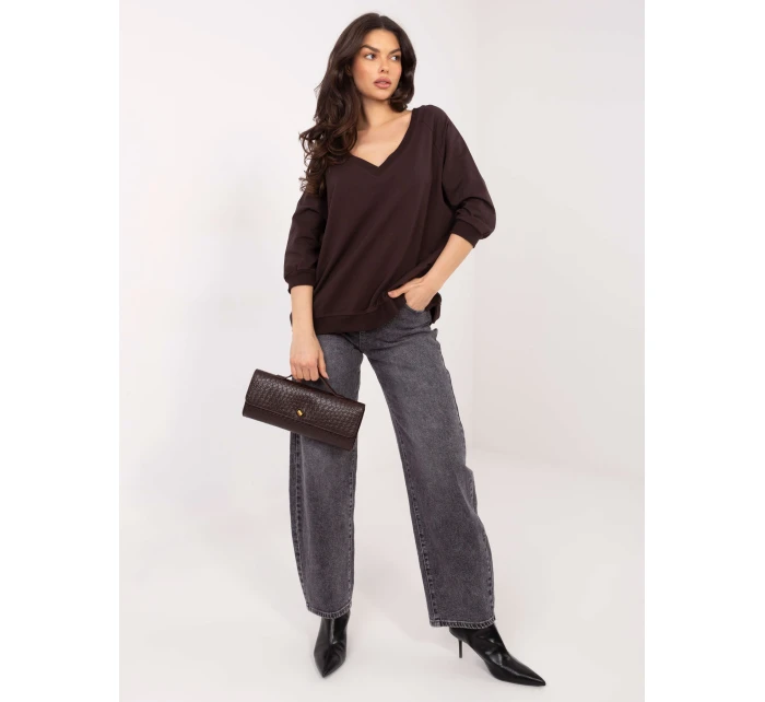 Blúzka RV BL 5676.09 tmavohnedá
