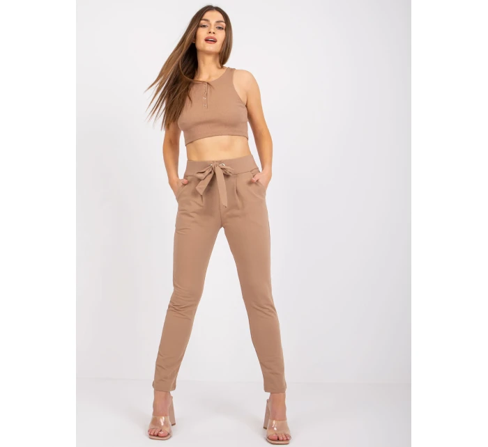 Tepláky RV DR 7459.01X svetlo hnedá