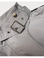 Dámska tenká bunda Goodlookin s vetrovým golierom Dark Beige (P3-6302-62)
