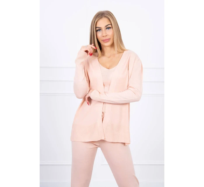 Súprava svetrov 3-dielna púdrovo ružová