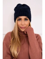 Fleecová čiapka Sylwia K244 navy blue