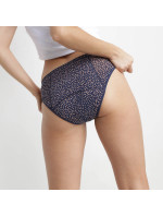 Dámske menštruačné nohavičky Protect MENSTRUAL SLIP Tmavomodrá s béžovou - DIM