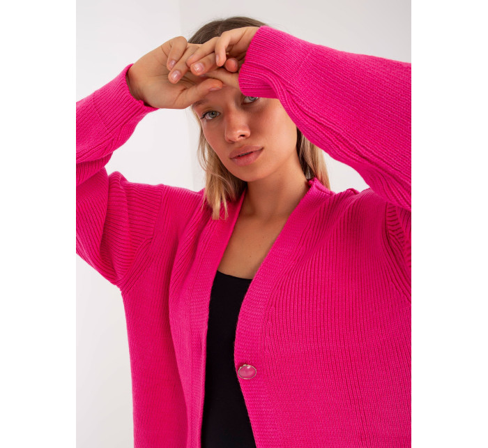 Dámsky sveter LC SW 0267 fluo ružový - Rue Paris