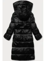 Dámska trojdielna zimná bunda matná čierna (ag8-003)