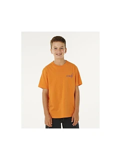 Chlapčenské tričko RIP CURL Eternal Shred Art Tee-Boy, oranžové, detské