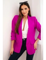 Bunda s chlopňou elegantná fialová Bunda s chlopňou elegantná fialová