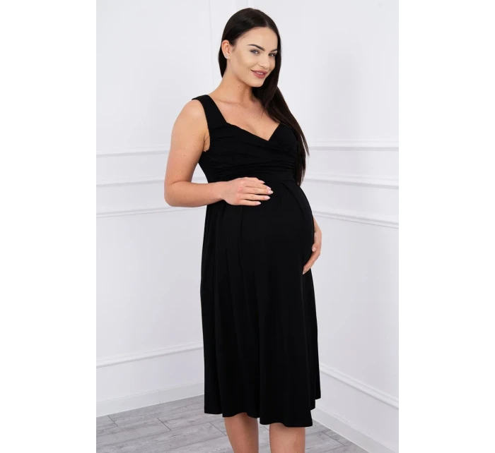 Šaty se širokými ramínky černé Šaty se širokými ramínky černé