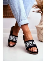 Klapki Na Korku Z Cyrkoniami Czarne Be Nice Klapki Na Korku Z Cyrkoniami Czarne Be Nice