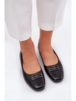 Eleganckie Baleriny Damskie Z Ozdobą Vinceza 62206 Czarne