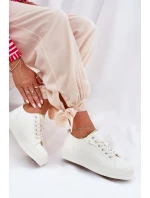 Dámské tenisky na platformě z ECO kůže Big Star – bílé Dámské tenisky na platformě z ECO kůže Big Star – bílé