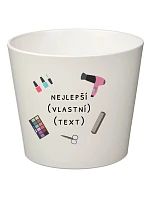 Biely keramický kvetináč – najlepší vo svojej kategórii – malý
