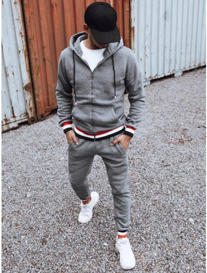 pánské tmavě šedé tepláky model 21971518 - FashionStreet