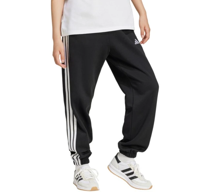 Adidas Essentials 3-Stripes Fleecové nohavice voľného strihu W JE1276 ženy Adidas Essentials 3-Stripes Fleecové nohavice voľného strihu W JE1276 ženy