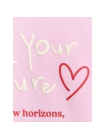 Dievčenská oversize mikina s kapucňou 4F 4FJRAW25TSWSF2429-56S