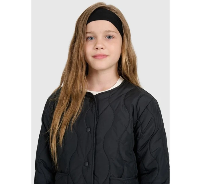 Dívčí péřová bunda se syntetickou výplní model 21815718 - 4F Dívčí péřová bunda se syntetickou výplní model 21815718 - 4F